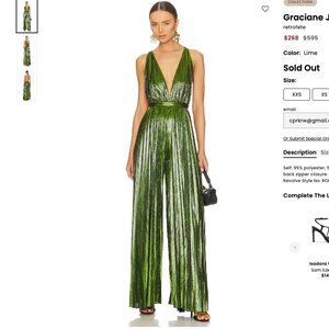 Retrofete Graciane Jumpsuit - US M